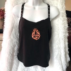 Vintage Harley Davidson spaghetti strap top